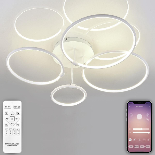 Потолочная светодиодная люстра Natali Kovaltseva High-Tech Led Lamps 82035 Потолочная светодиодная люстра Natali Kovaltseva High-Tech Led Lamps 82035