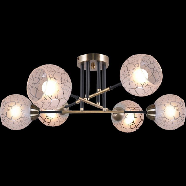 Потолочная люстра Illumico IL9573-6CSQ-79 BK AB Потолочная люстра Illumico IL9573-6CSQ-79 BK AB