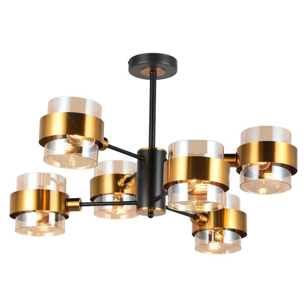 Потолочная люстра IMEX MD.51891-6-S-BK+GBR Потолочная люстра IMEX MD.51891-6-S-BK+GBR