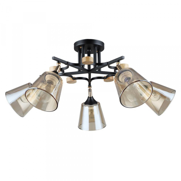 Потолочная люстра Arte Lamp GLASSY A5078PL-5BK Потолочная люстра Arte Lamp GLASSY A5078PL-5BK