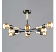 Люстра Reluce 99960-0.3-08 BK+WOOD