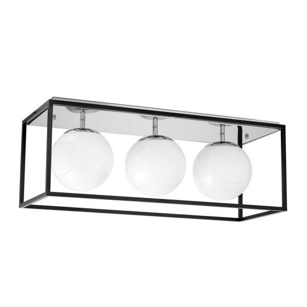 Потолочная люстра Lumina Deco Maldini LDC 8060-3 CHR+BK Потолочная люстра Lumina Deco Maldini LDC 8060-3 CHR+BK