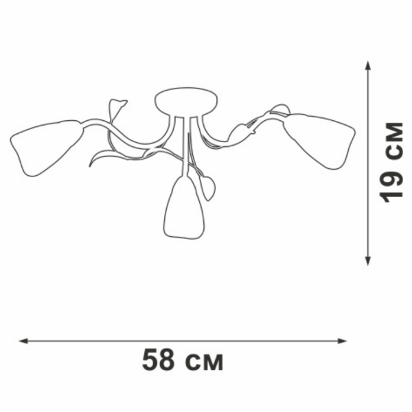 Потолочная люстра Vitaluce V3871-0/3PL