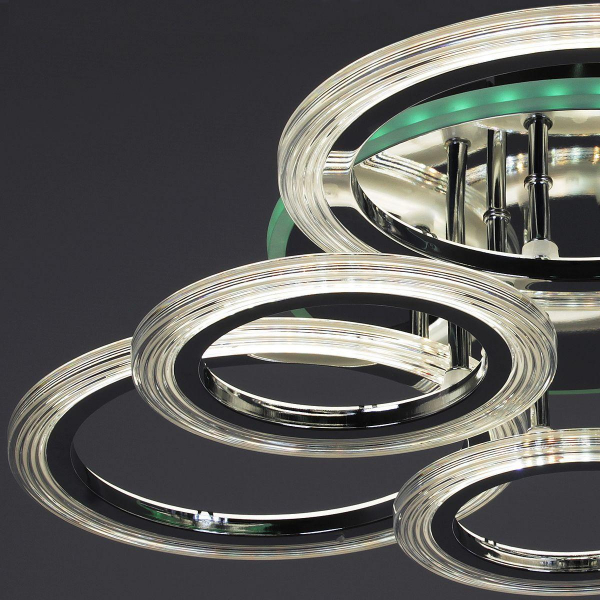Потолочная светодиодная люстра Reluce 09812-3.3-3+3D CR (RGB) Потолочная светодиодная люстра Reluce 09812-3.3-3+3D CR (RGB)