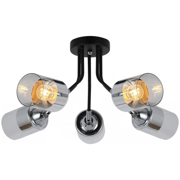 Потолочная люстра Illumico IL8213-5COU-79 BK CR Потолочная люстра Illumico IL8213-5COU-79 BK CR