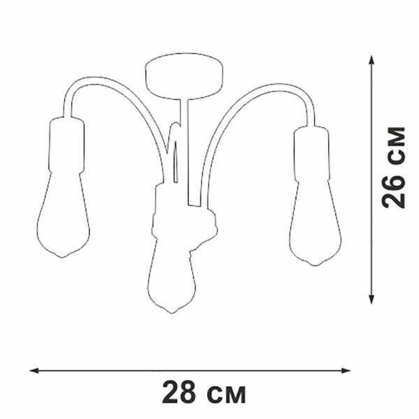 Потолочная люстра Vitaluce V3024-1/3PL Потолочная люстра Vitaluce V3024-1/3PL
