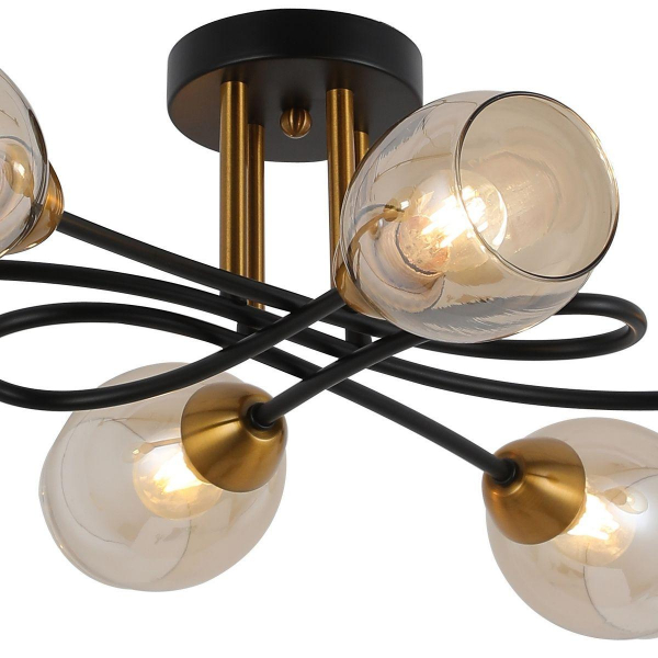 Потолочная люстра Illumico IL8263-6COU-79 BK GD Потолочная люстра Illumico IL8263-6COU-79 BK GD