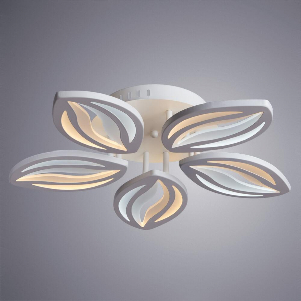 Потолочная светодиодная люстра Arte Lamp Daisy A1098PL-5WH Потолочная светодиодная люстра Arte Lamp Daisy A1098PL-5WH
