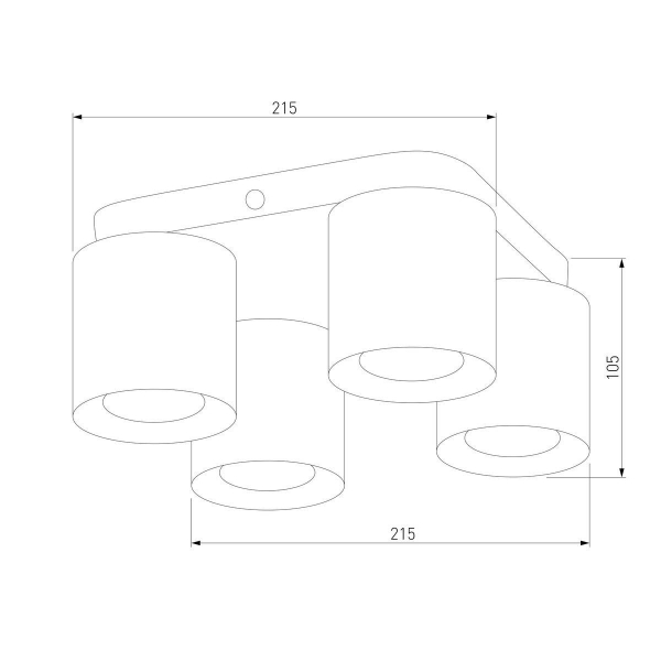 Потолочная люстра TK Lighting 3412 Vico Black Потолочная люстра TK Lighting 3412 Vico Black