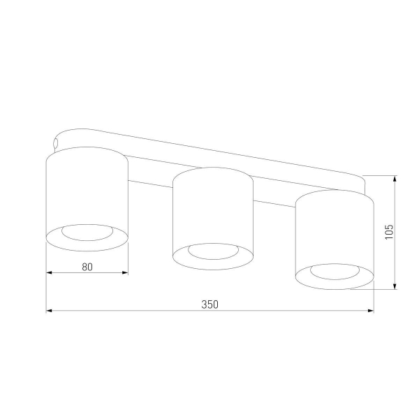 Потолочная люстра TK Lighting 3413 Vico Black Потолочная люстра TK Lighting 3413 Vico Black
