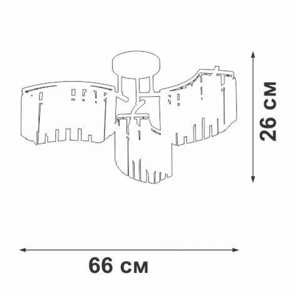 Потолочная люстра Vitaluce V5884-0/6PL Потолочная люстра Vitaluce V5884-0/6PL