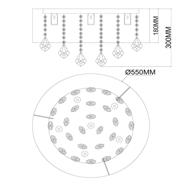 Потолочная люстра MW-Light Жаклин 465016006 Потолочная люстра MW-Light Жаклин 465016006