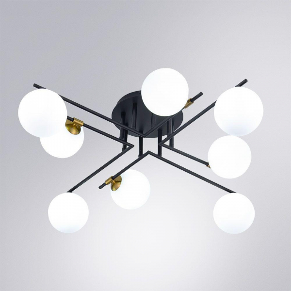 Потолочная люстра Arte Lamp Gemini A2243PL-8BK Потолочная люстра Arte Lamp Gemini A2243PL-8BK