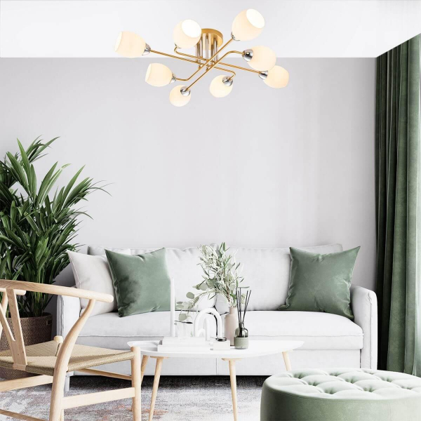 Потолочная люстра Escada Hope 1132/8P Gold Потолочная люстра Escada Hope 1132/8P Gold