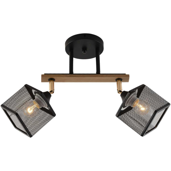 Люстра Reluce 01591-3.3-02B BK+FGD+WOOD Люстра Reluce 01591-3.3-02B BK+FGD+WOOD