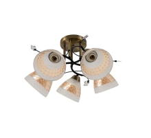 Потолочная люстра ЭкономСвет 12260/5AB+BK WT+TEA