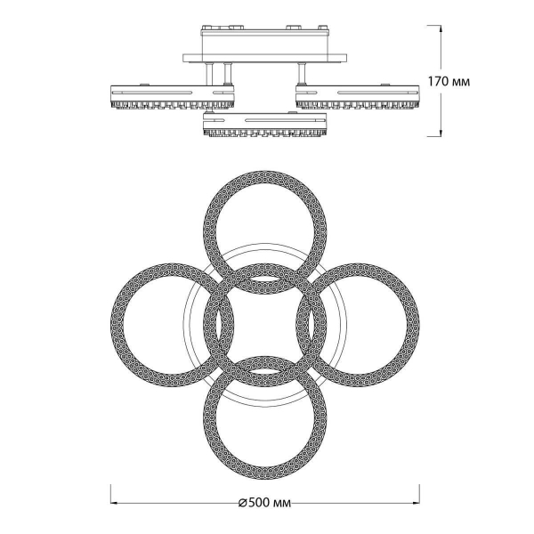 Потолочная светодиодная люстра Escada Albus 10276/5LED APP Потолочная светодиодная люстра Escada Albus 10276/5LED APP