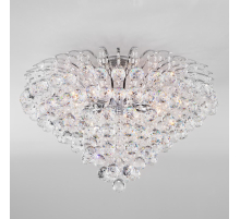 Потолочная люстра Eurosvet 3299/9 хром/прозрачный хрусталь Strotskis