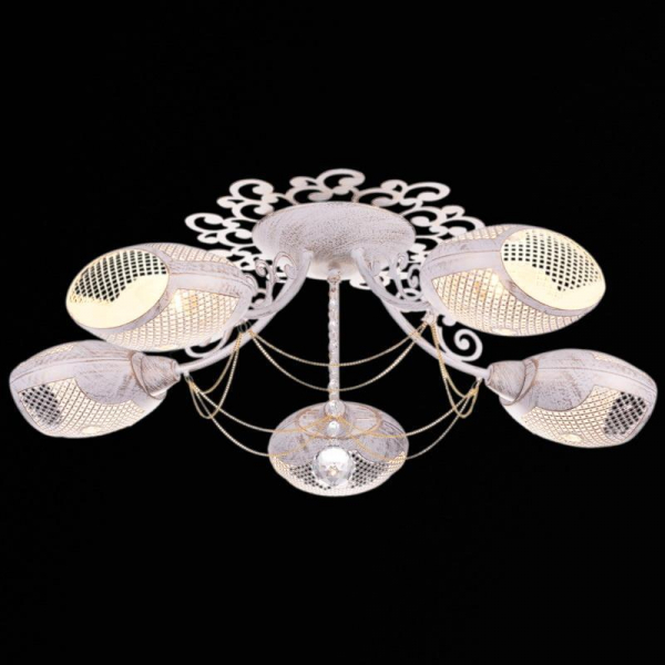 Потолочная люстра Illumico IL6025-5CAU-79 WT GD Потолочная люстра Illumico IL6025-5CAU-79 WT GD