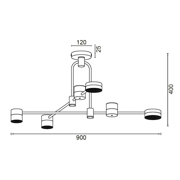 Подвесной светильник Vele Luce Orchestra VL7204L04 Подвесной светильник Vele Luce Orchestra VL7204L04