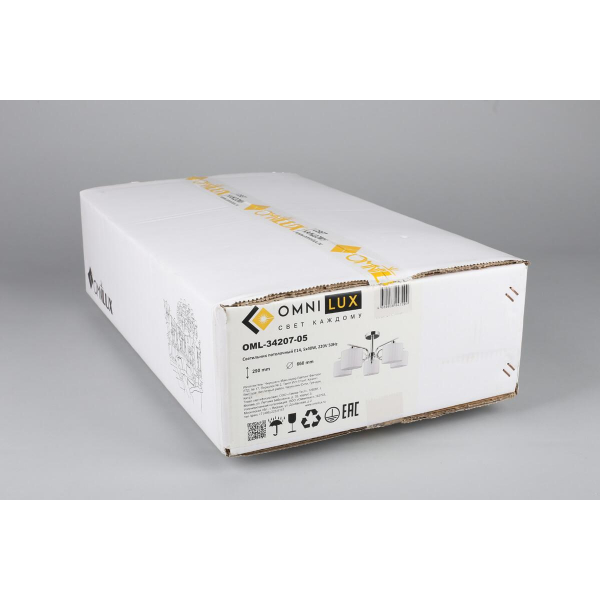 Потолочная люстра Omnilux Neviano OML-34207-05 Потолочная люстра Omnilux Neviano OML-34207-05
