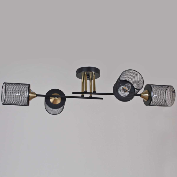 Потолочная люстра Reluce 38460-0.3-04 BK+COPPER