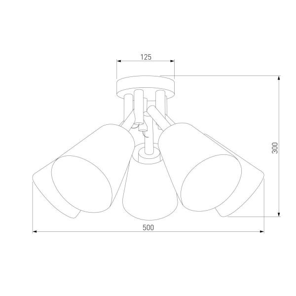Потолочная люстра TK Lighting 666 Vaio 5 Потолочная люстра TK Lighting 666 Vaio 5