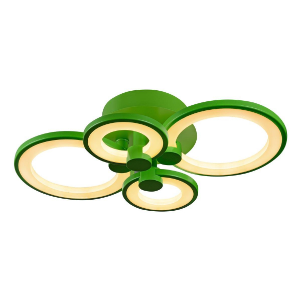 Потолочная светодиодная люстра iLedex Ring A001/4 Green Потолочная светодиодная люстра iLedex Ring A001/4 Green