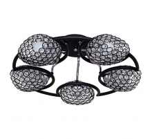 Потолочная люстра ЭкономСвет 33916/5BK+CR BK+CL