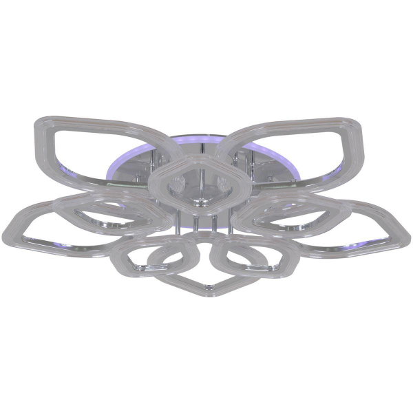 Потолочная светодиодная люстра Reluce 09827-3.3-5+5C CR (RGB) Потолочная светодиодная люстра Reluce 09827-3.3-5+5C CR (RGB)