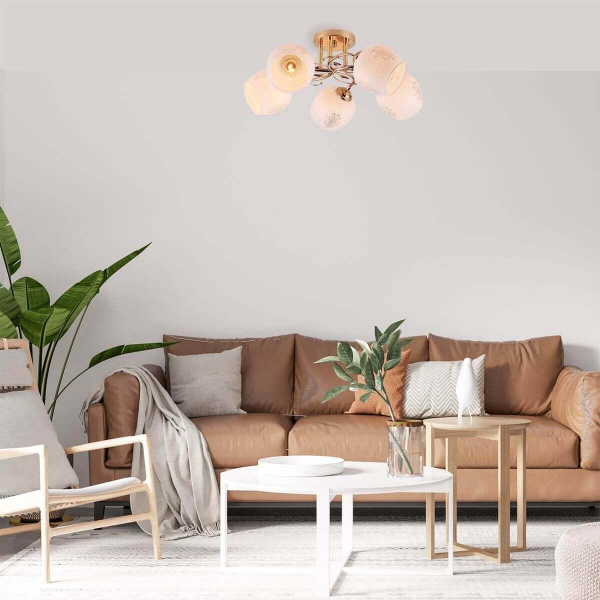 Потолочная люстра Escada Anemone 1121/5PL Потолочная люстра Escada Anemone 1121/5PL