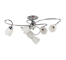 Потолочная люстра ЭкономСвет 004/3+3CR WT