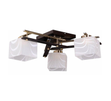 Потолочная люстра IMEX MD.77166-3-S WENGE+FGD