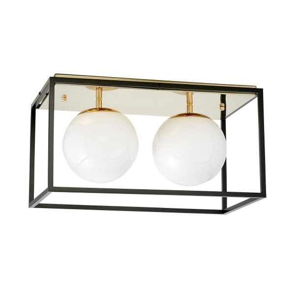 Потолочная люстра Lumina Deco Maldini LDC 8060-2 F.GD+BK Потолочная люстра Lumina Deco Maldini LDC 8060-2 F.GD+BK
