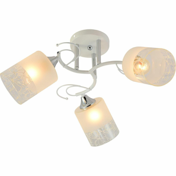 Потолочная люстра Reluce 11314-0.3-03 WH+CR Потолочная люстра Reluce 11314-0.3-03 WH+CR