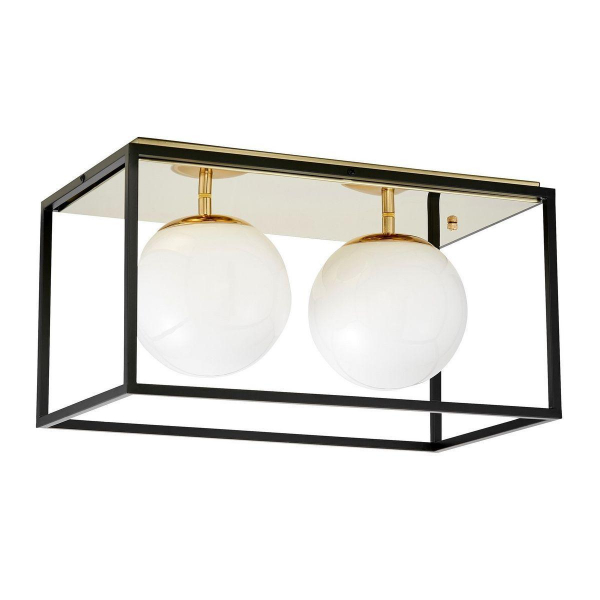 Потолочная люстра Lumina Deco Maldini LDC 8060-2 F.GD+BK Потолочная люстра Lumina Deco Maldini LDC 8060-2 F.GD+BK