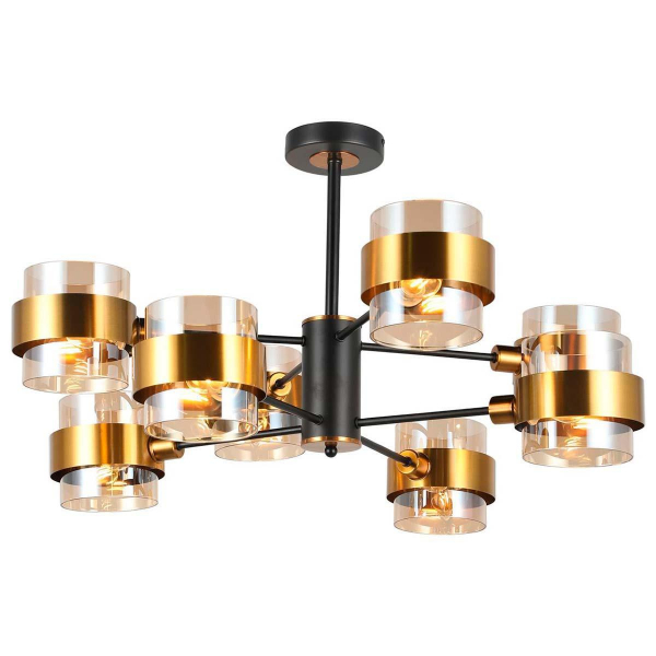 Потолочная люстра IMEX MD.51891-8-S-BK+GBR Потолочная люстра IMEX MD.51891-8-S-BK+GBR