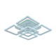 Потолочная светодиодная люстра Profit Light 8465/4+1B WHT