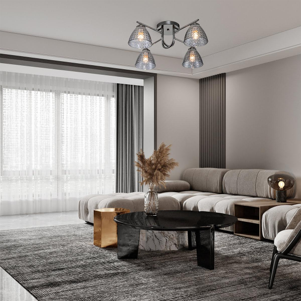 Потолочная люстра Escada Adonis 659/4PL Black Потолочная люстра Escada Adonis 659/4PL Black