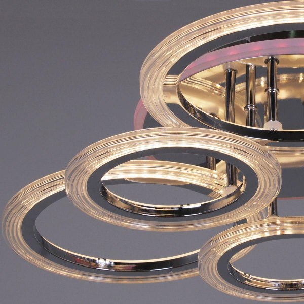 Потолочная светодиодная люстра Reluce 09812-3.3-3+3D CR (RGB) Потолочная светодиодная люстра Reluce 09812-3.3-3+3D CR (RGB)