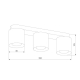 Потолочная люстра TK Lighting 3409 Vico White
