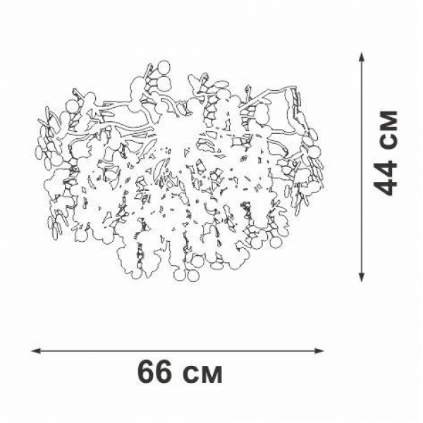 Потолочная люстра Vitaluce V2832-8/7PL Потолочная люстра Vitaluce V2832-8/7PL