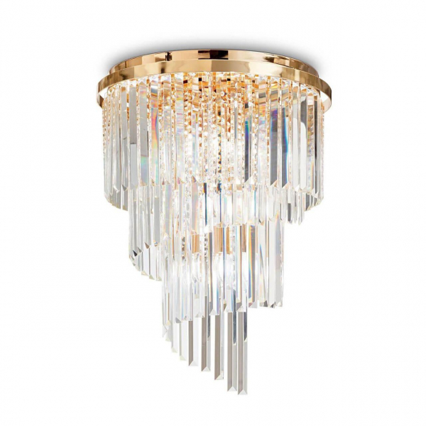 Потолочная люстра Ideal Lux Carlton PL12 Oro 213507 Потолочная люстра Ideal Lux Carlton PL12 Oro 213507