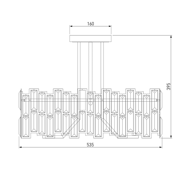 Потолочная люстра Bogates Zolletta 339/5 Strotskis Smart