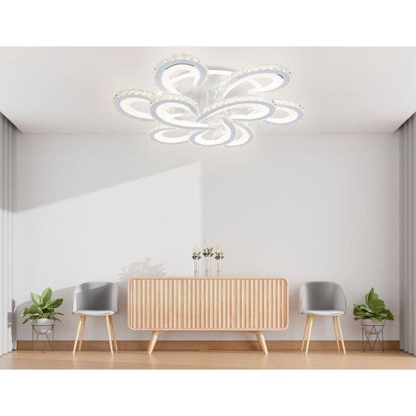 Потолочная светодиодная люстра Ambrella light Acrylica Ice FA1704 Потолочная светодиодная люстра Ambrella light Acrylica Ice FA1704