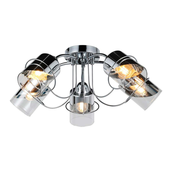 Потолочная люстра IMEX MD.1523-5-S-CH Потолочная люстра IMEX MD.1523-5-S-CH