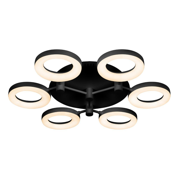Потолочная светодиодная люстра iLedex Jomo FS-014-X6-(B) 72W BK Потолочная светодиодная люстра iLedex Jomo FS-014-X6-(B) 72W BK