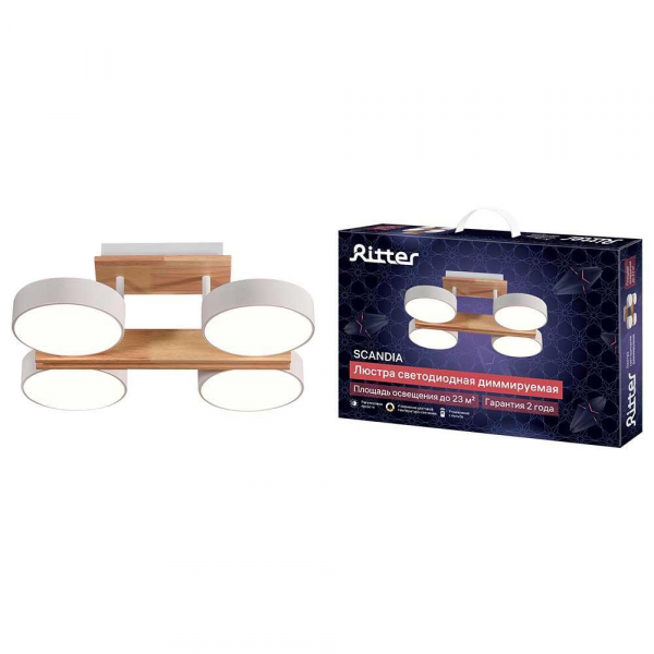 Потолочная люстра Ritter SCANDIA 51626 6 Потолочная люстра Ritter SCANDIA 51626 6