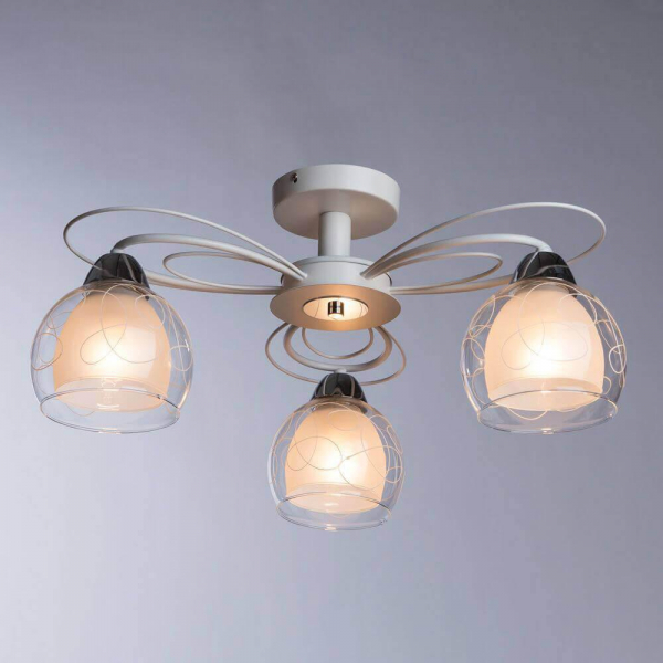 Потолочная люстра Arte Lamp A7585PL-3WH Потолочная люстра Arte Lamp A7585PL-3WH