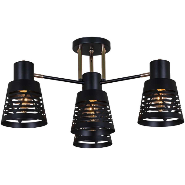 Люстра Reluce 06074-3.3-04 BK+FG Люстра Reluce 06074-3.3-04 BK+FG